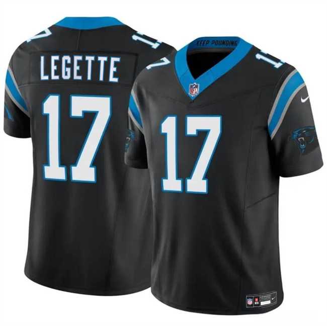 Men & Women & Youth Carolina Panthers #17 Xavier Legette Black 2024 Draft F.U.S.E. Vapor Limited Stitched Jersey->carolina panthers->NFL Jersey